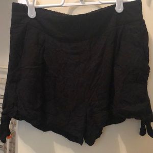 Free people size XS black knit shorts